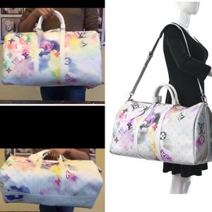 🦄 limited edition 🦄 watercolor keepall 50 Louis Vuitton weekender bag duffle